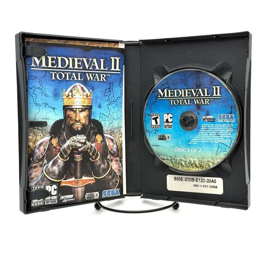 Medieval II Total‎ War PC Game Windows Complete CIB SEGA Strategy
